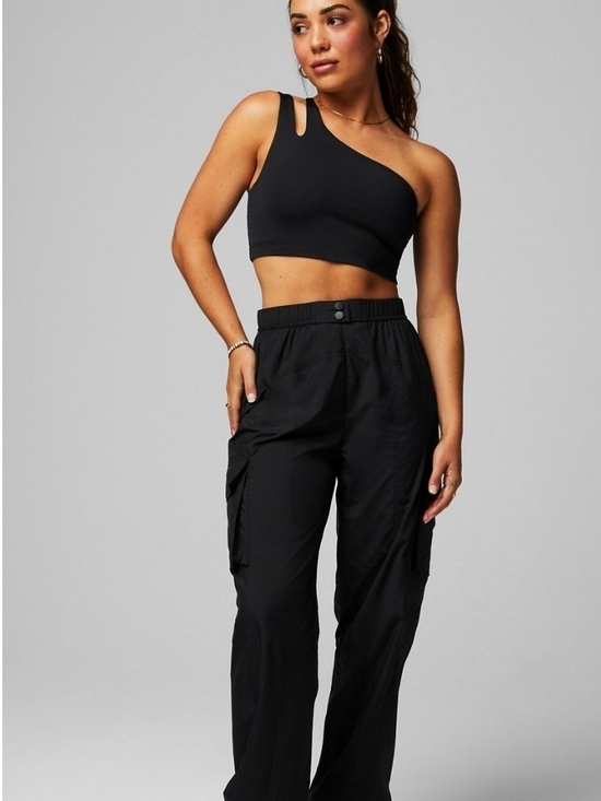 Fabletics Pants - Fabletics Black Cargo Track Pants - Women's